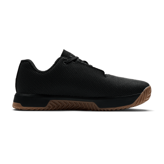 Black Gum Outwork Edge Shoe Medial Side Angle.