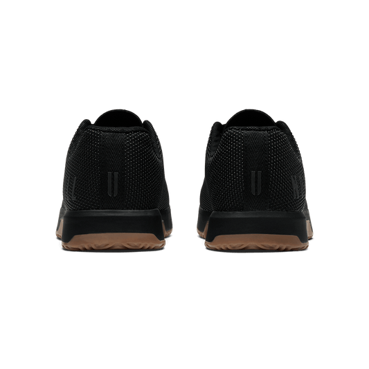 Black Gum Outwork Edge Shoe Back Side Angle.
