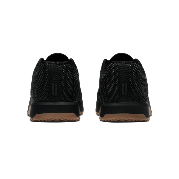 Black Gum Outwork Edge Shoe Back Side Angle.