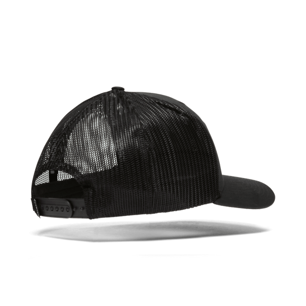 Black NOBULL Curved Brim Trucker Back Silhouette Angle
