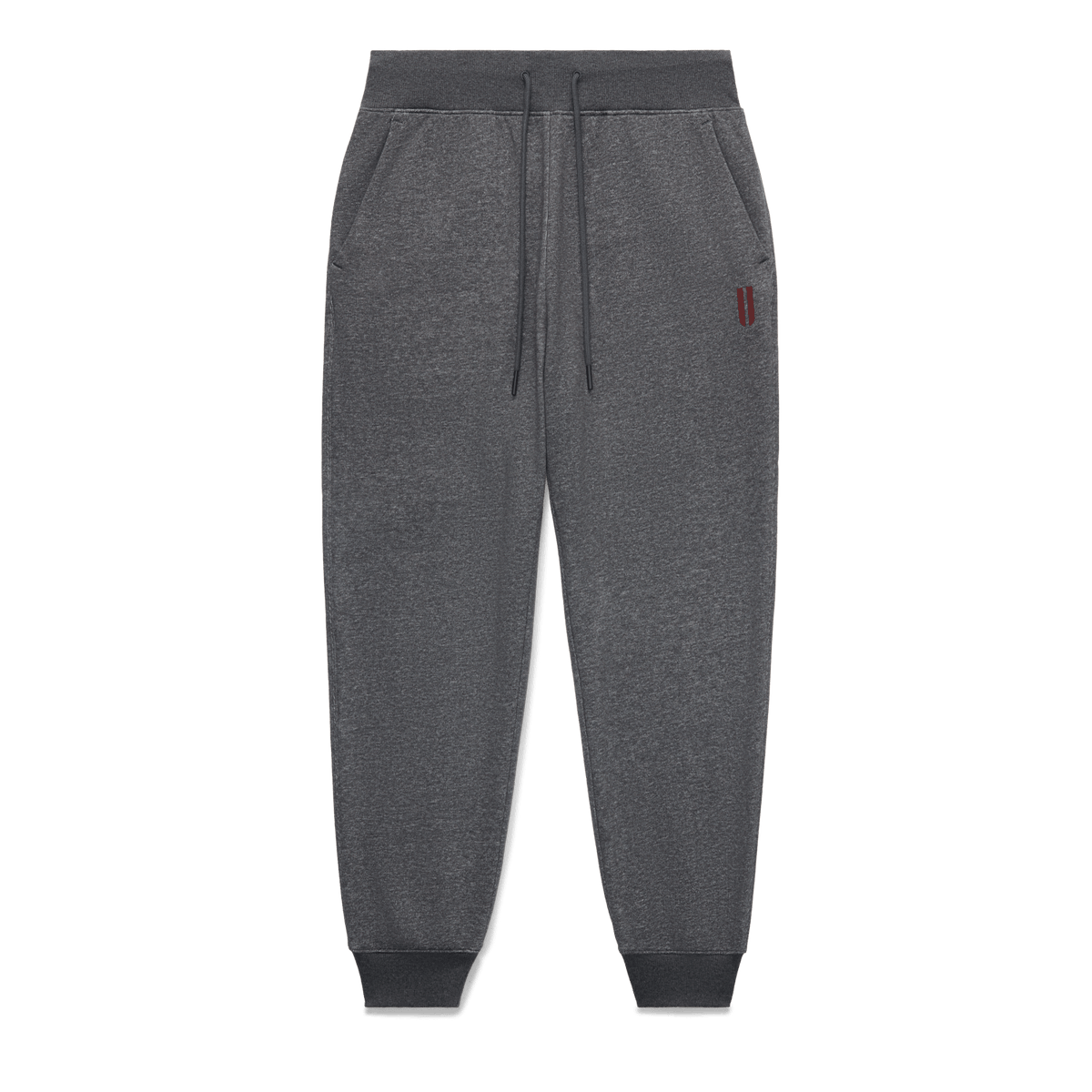 Men's Dark Gray Heather Port NOBULL Jogger Flat Lay Angle.