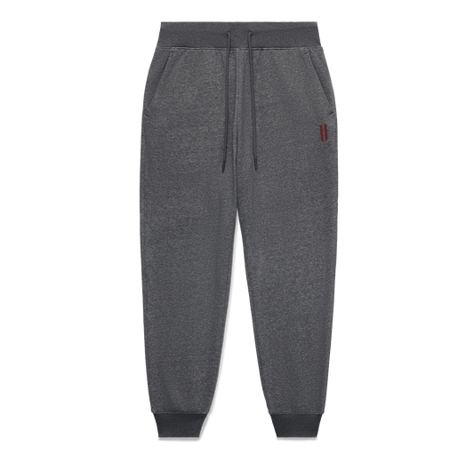 Men's Dark Gray Heather Port NOBULL Jogger Flat Lay Angle.
