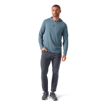 Men's Storm Cloud Adapt Hoodie Front Full Body Angle.