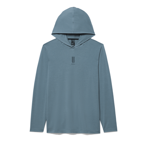 Men's Storm Cloud Adapt Hoodie Flat Lay Angle.