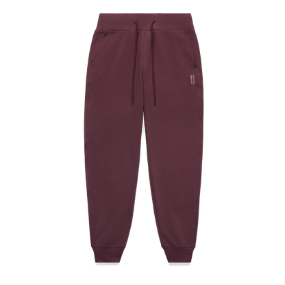 Women's Dark Burgundy NOBULL Jogger Flat Lay Angle.