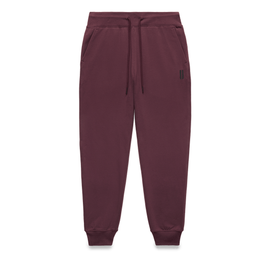 Men's Dark Burgundy NOBULL Jogger Flat Lay Angle.