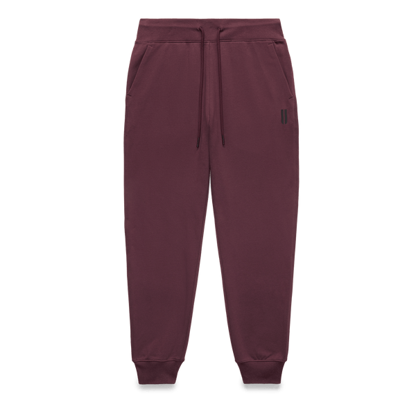 Men's Dark Burgundy NOBULL Jogger Flat Lay Angle.