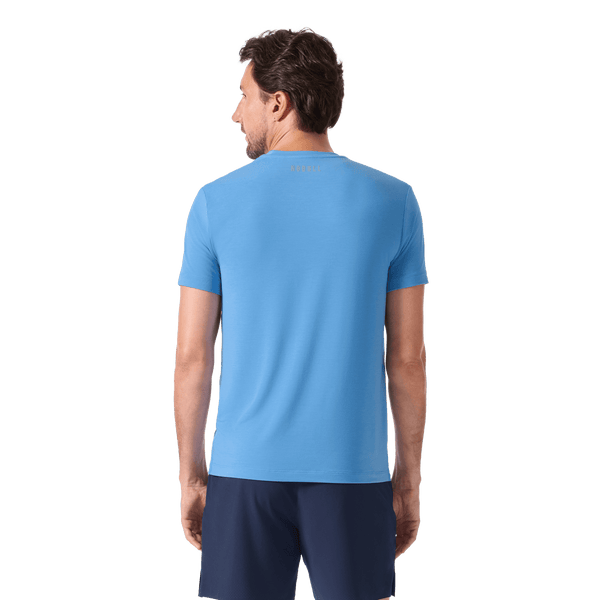 Men's Pacific Coast U NOBULL Tee Back Waist Up Lay Angle.