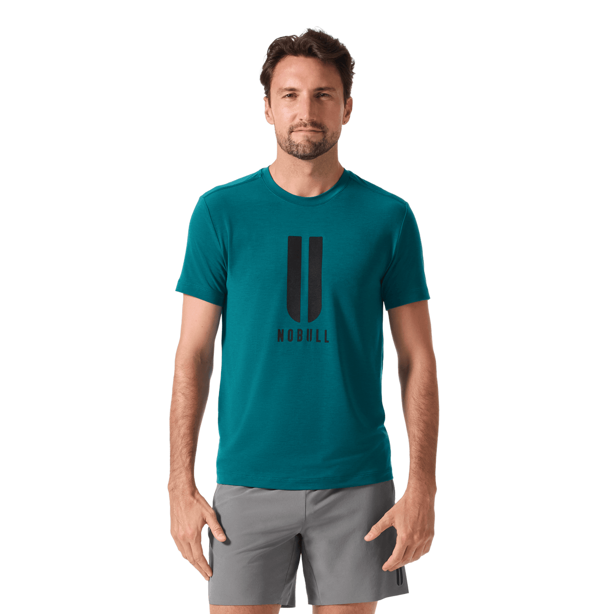 Men's Gulf Coast U NOBULL Tee Front Waist Up Angle.
