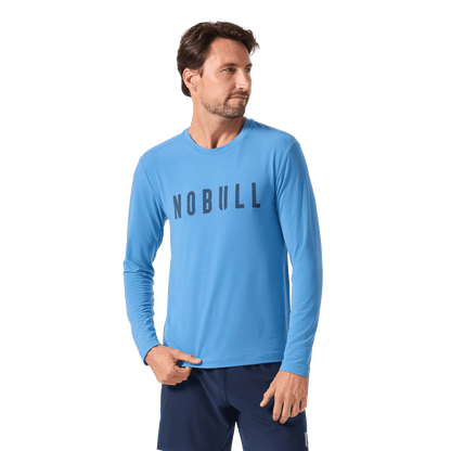 Men's Pacific Coast NOBULL Long Sleeve Tee Front Waist Up Angle.