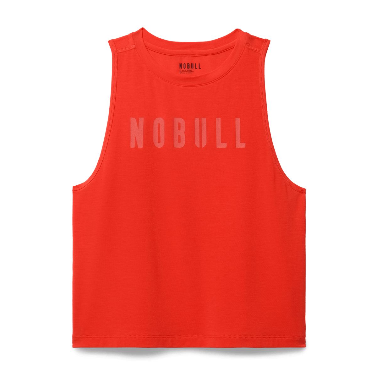 Women's Cayenne NOBULL Muscle Tank Flat Lay Angle.