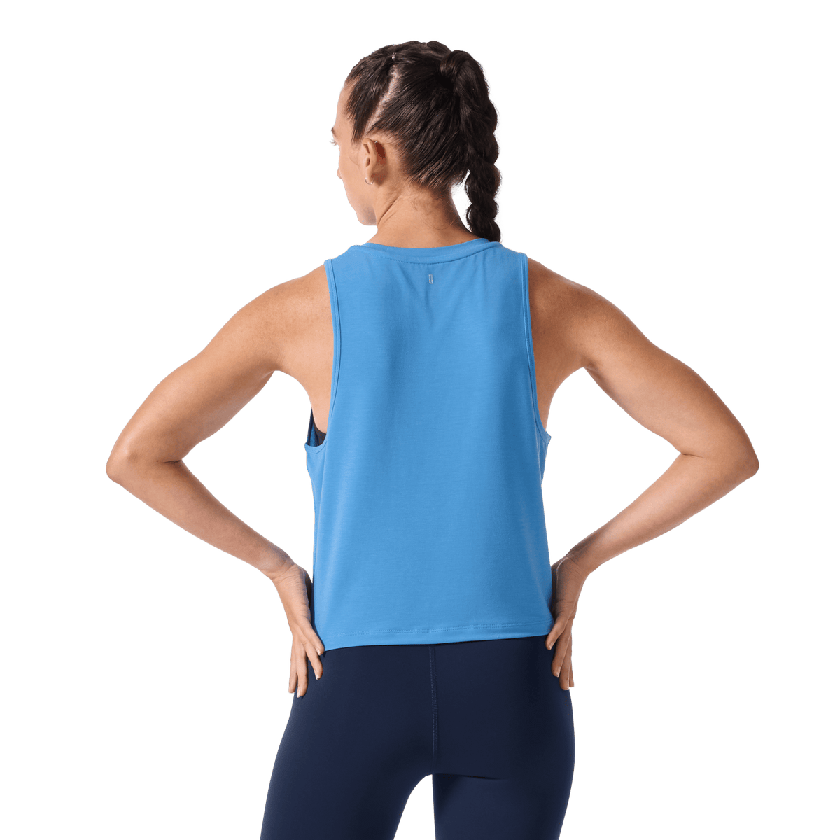 Women's Pacific Coast NOBULL Muscle Tank Back Waist Up Angle.
