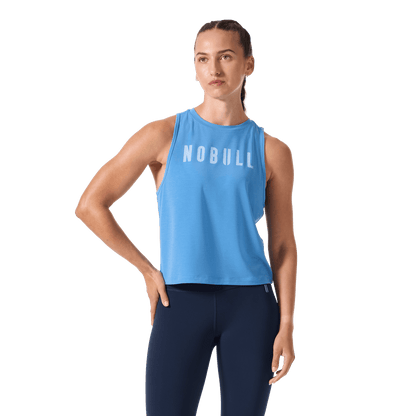 Women's Pacific Coast NOBULL Muscle Tank Front Waist Up Angle.