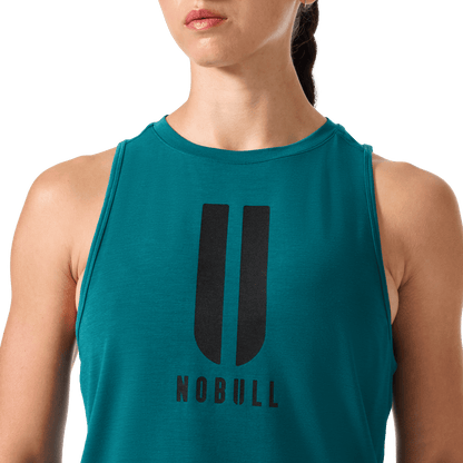 Women's Gulf Coast U NOBULL Muscle Tank Front Detail Angle.