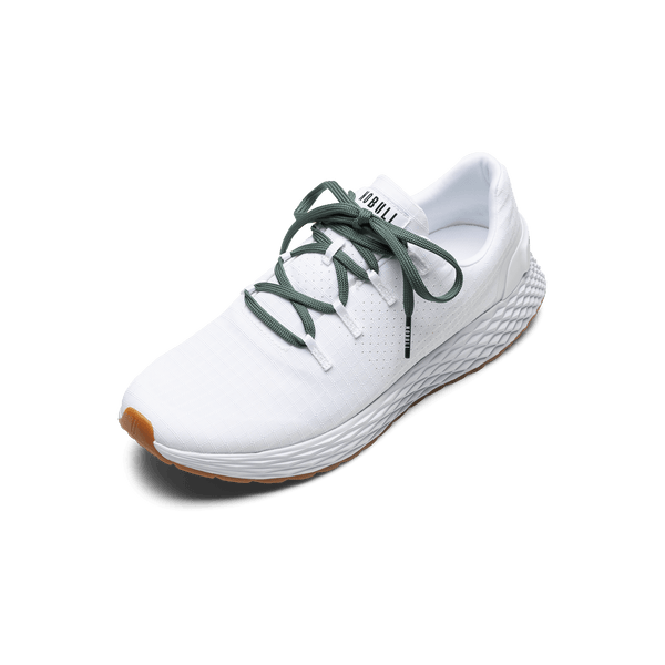 White Allday Ripstop Shoe with Silver Pine Shoelaces.