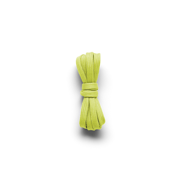 Zest Shoelaces Tied Into a Knot.