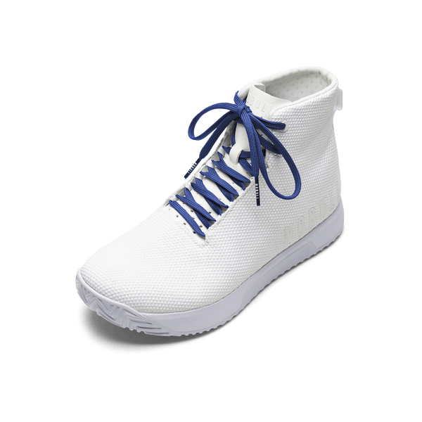 White Outwork Edge High-Top Shoe with Surf Shoelaces.