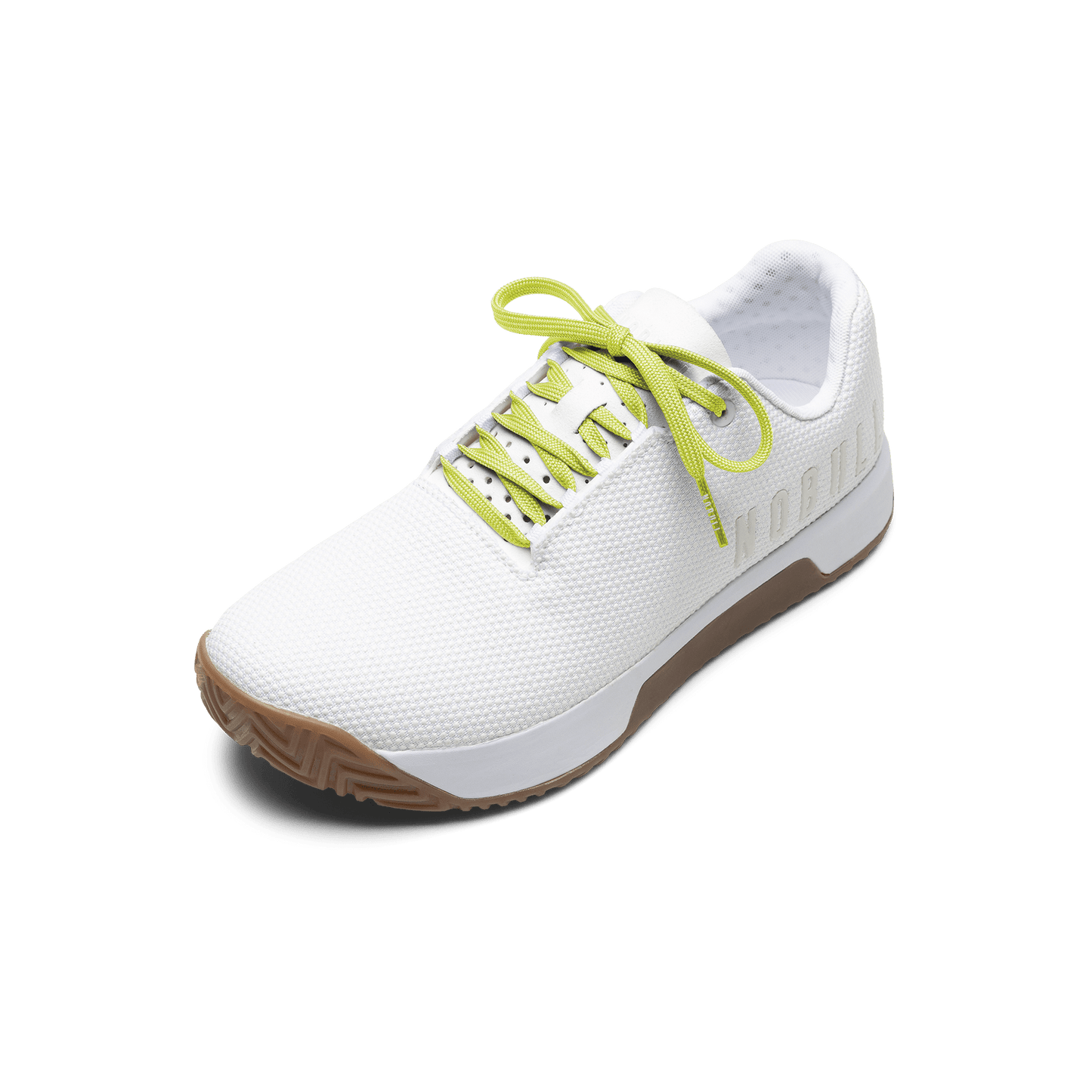 White Outwork Edge Shoe with Zest Shoelaces.