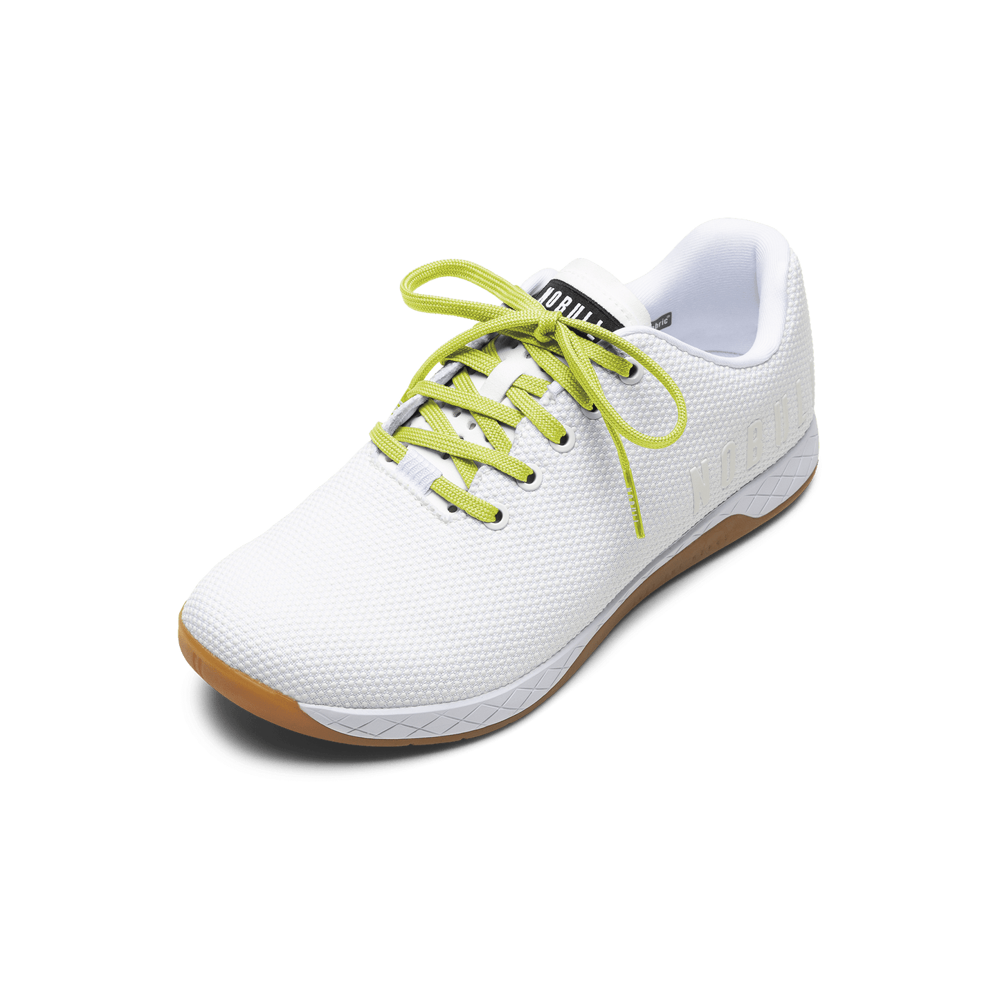 White Outwork Shoe with Zest Shoelaces.