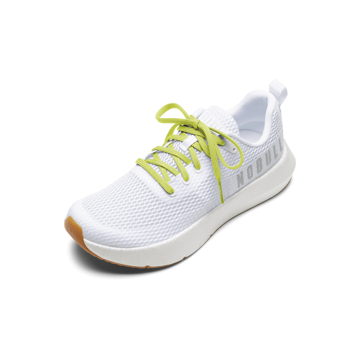 White Drive Mesh Shoe with Zest Shoelaces.