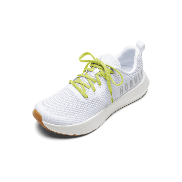 White Drive Mesh Shoe with Zest Shoelaces.