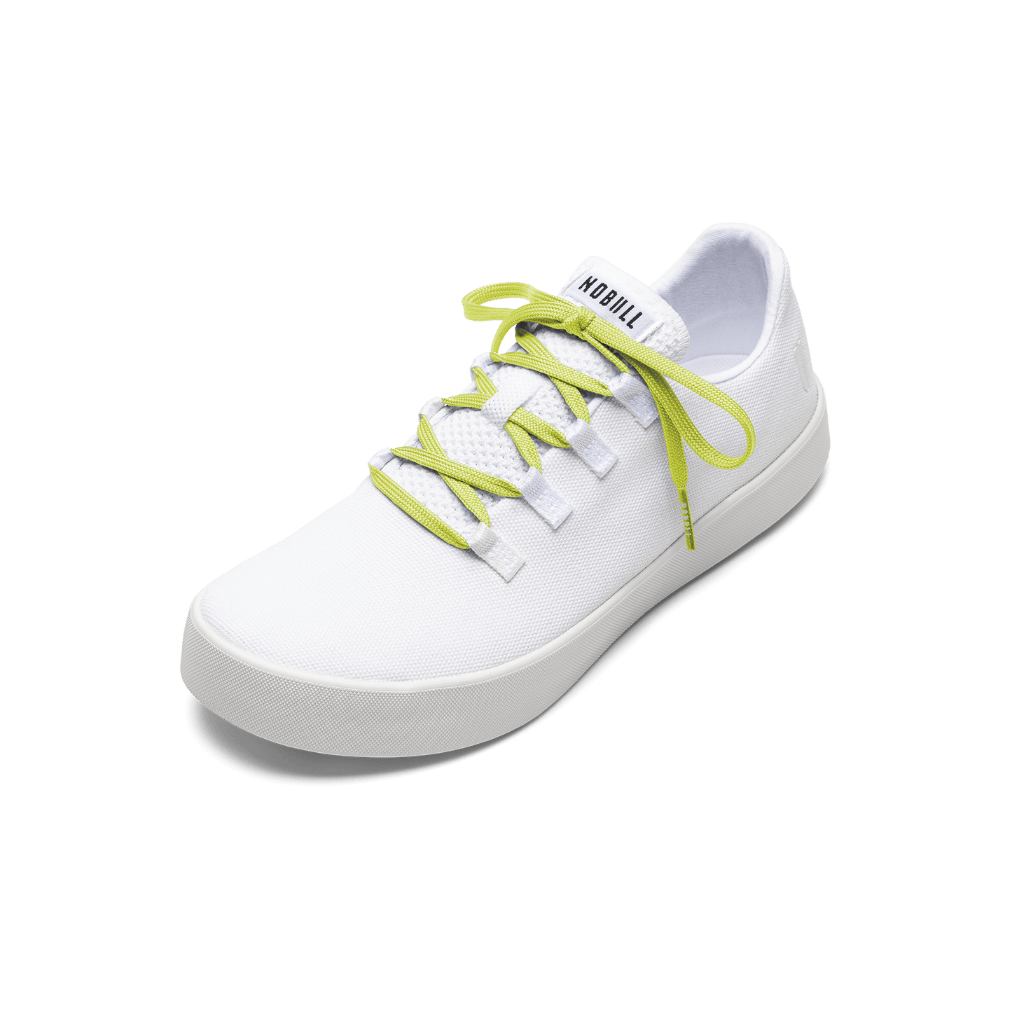 White Recs Canvas Shoe with Zest Shoelaces.