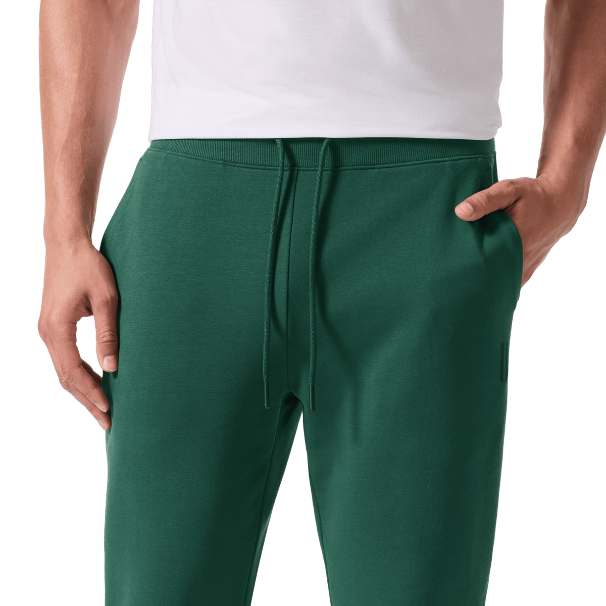 Men's Pineneedle NOBULL Jogger Drawstring Angle.