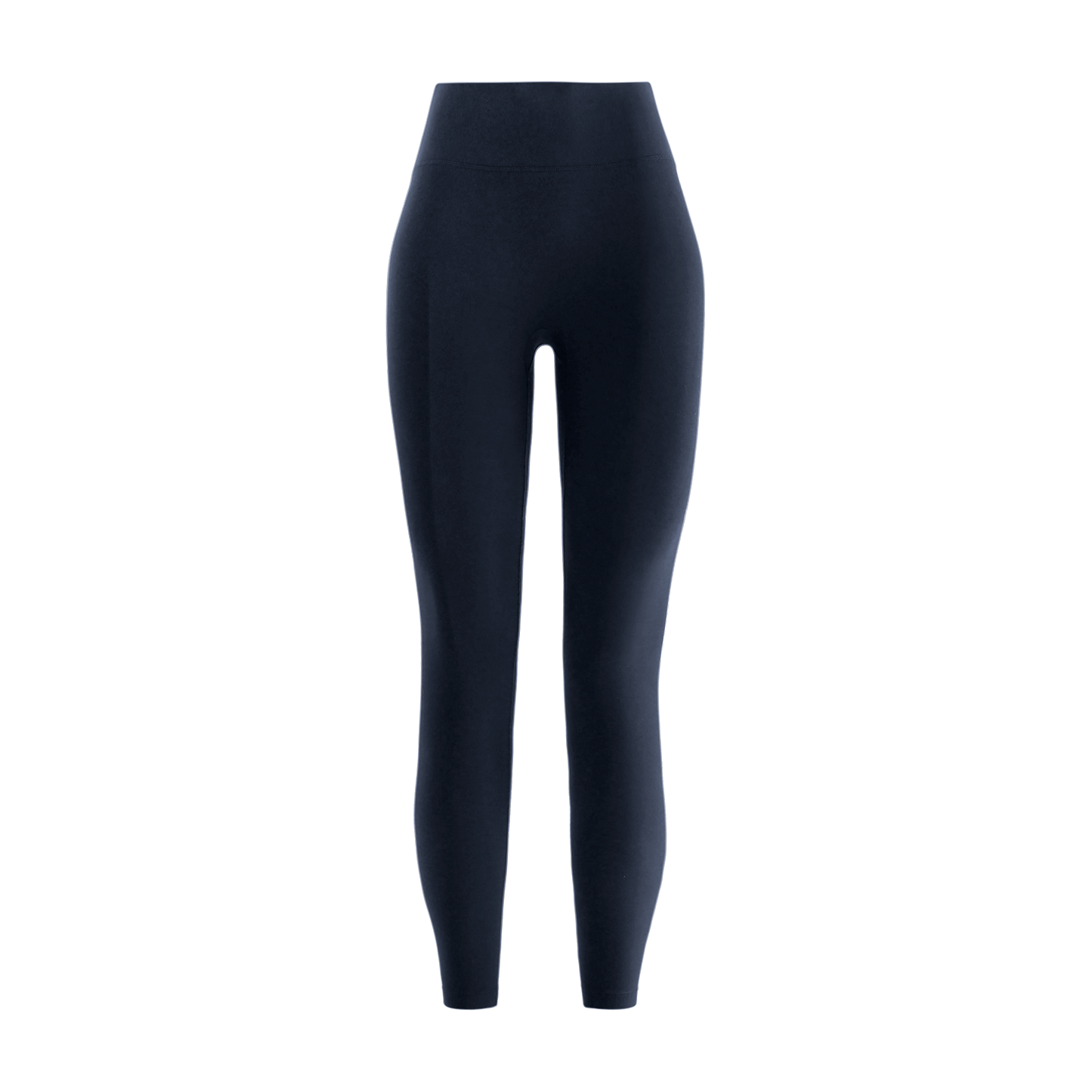 Night Navy Women's High-Rise Matte Tight 25" Front Silhouette Angle. 