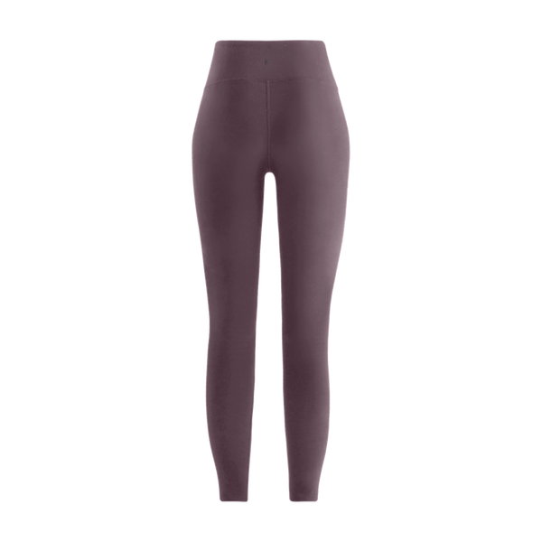 Black Plum Women's High-Rise Matte Tight 25" Silhouette Back Angle.