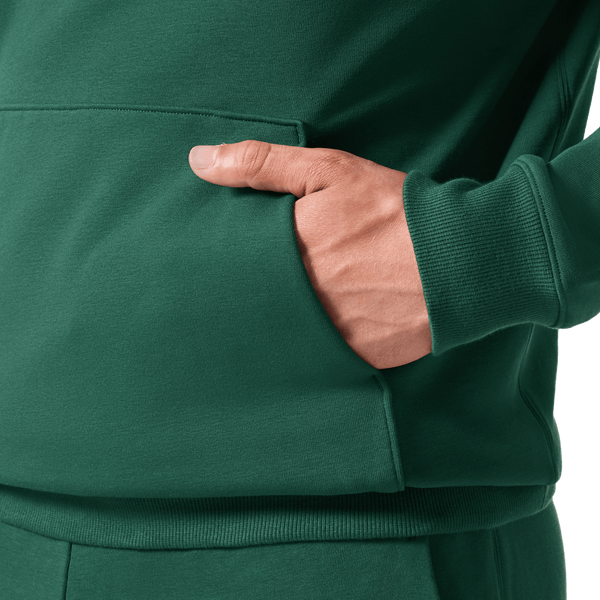 Men's Pineneedle NOBULL Hoodie Front Pocket Angle.