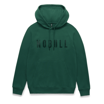 Men's Pineneedle NOBULL Hoodie Flat Lay Angle.