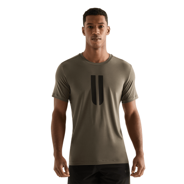 Dark Fallen Rock Men's U Tee Front Angle.
