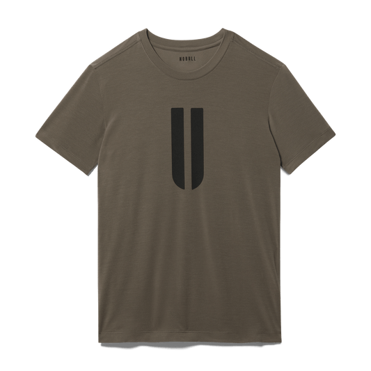 Dark Fallen Rock Men's U Tee Silhouette Angle.