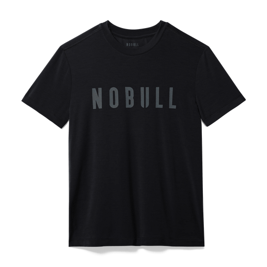Black Men's NOBULL Tee Silhouette Angle.