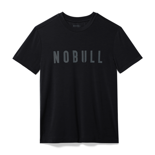 Black Men's NOBULL Tee Silhouette Angle.