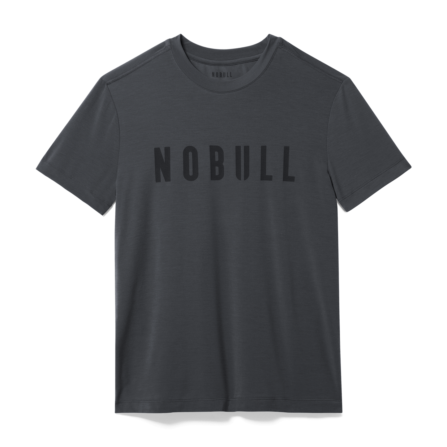 Charcoal Heather Men's NOBULL Tee Silhouette Angle.