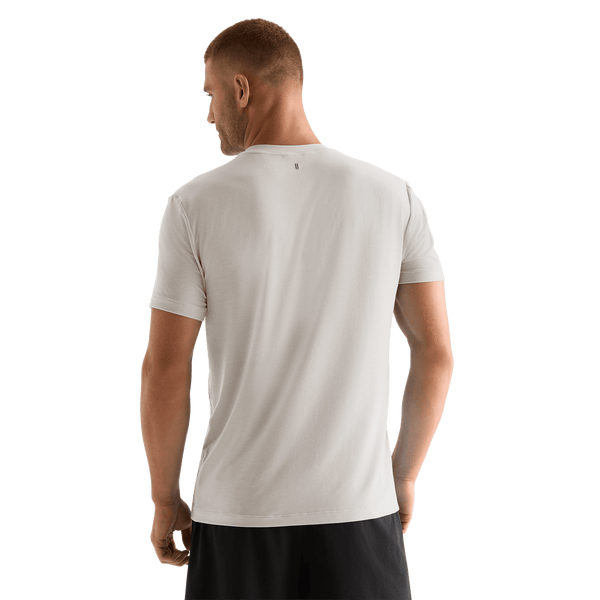 Oatmeal Men's NOBULL Tee Back Angle.