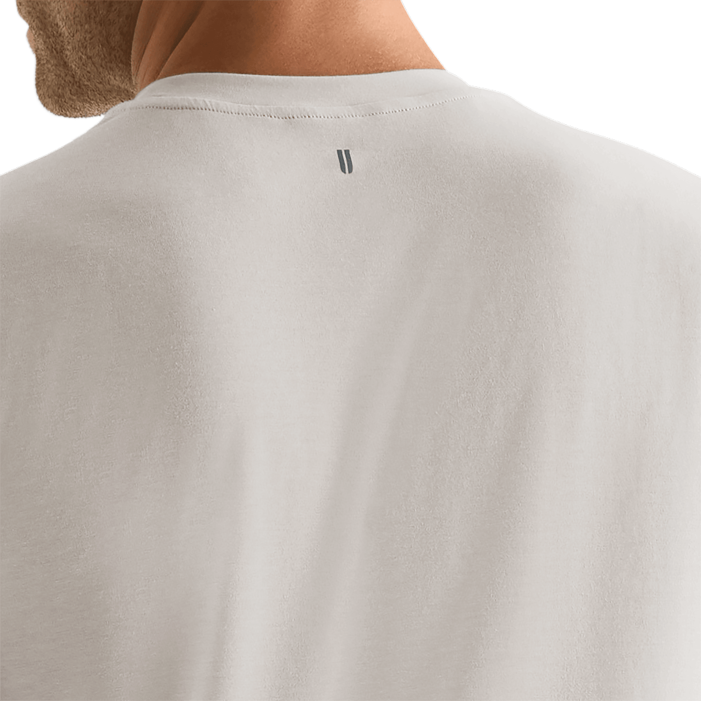 Oatmeal Men's NOBULL Tee U Logo Angle.