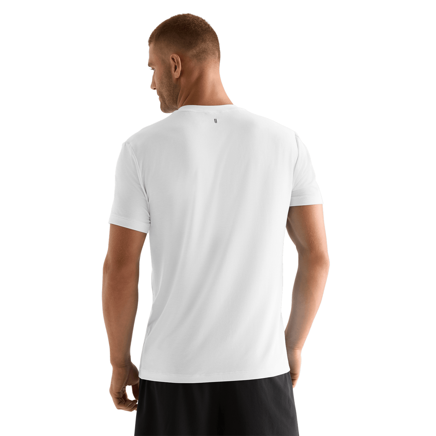 White Men's NOBULL Tee Back Angle.