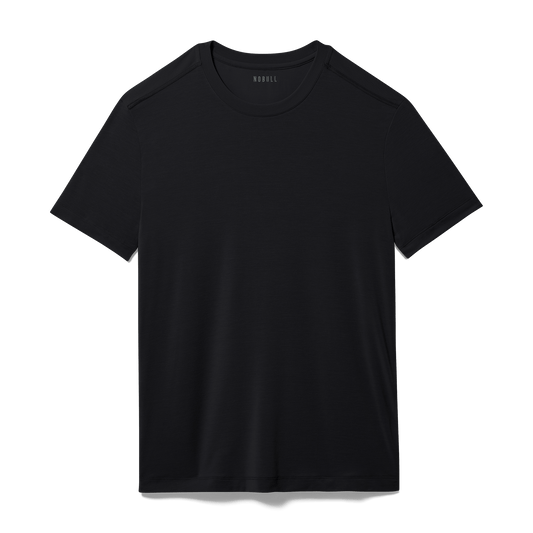 Black Men's Tee Silhouette Angle.