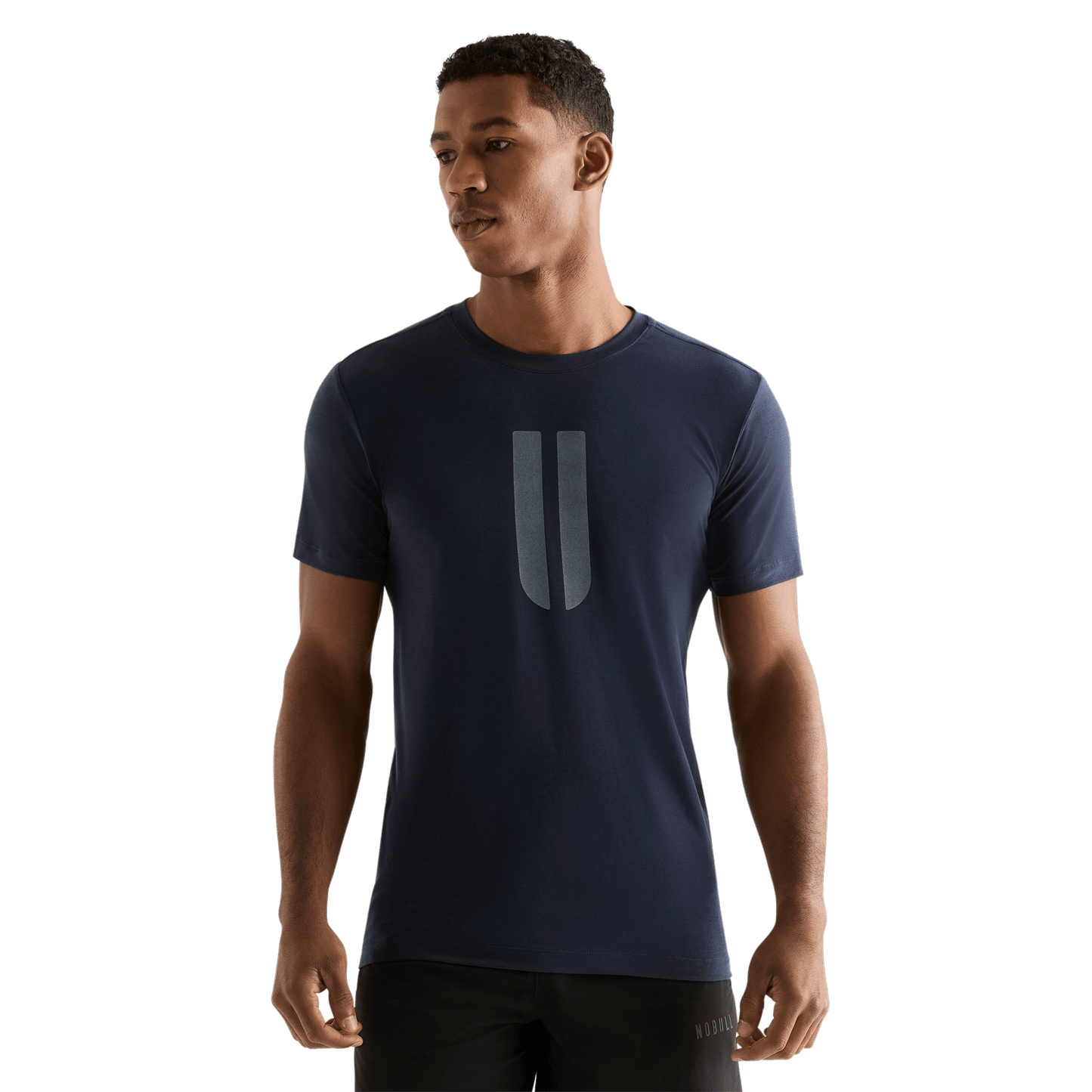 Night Navy Men's U Tee Front Angle.