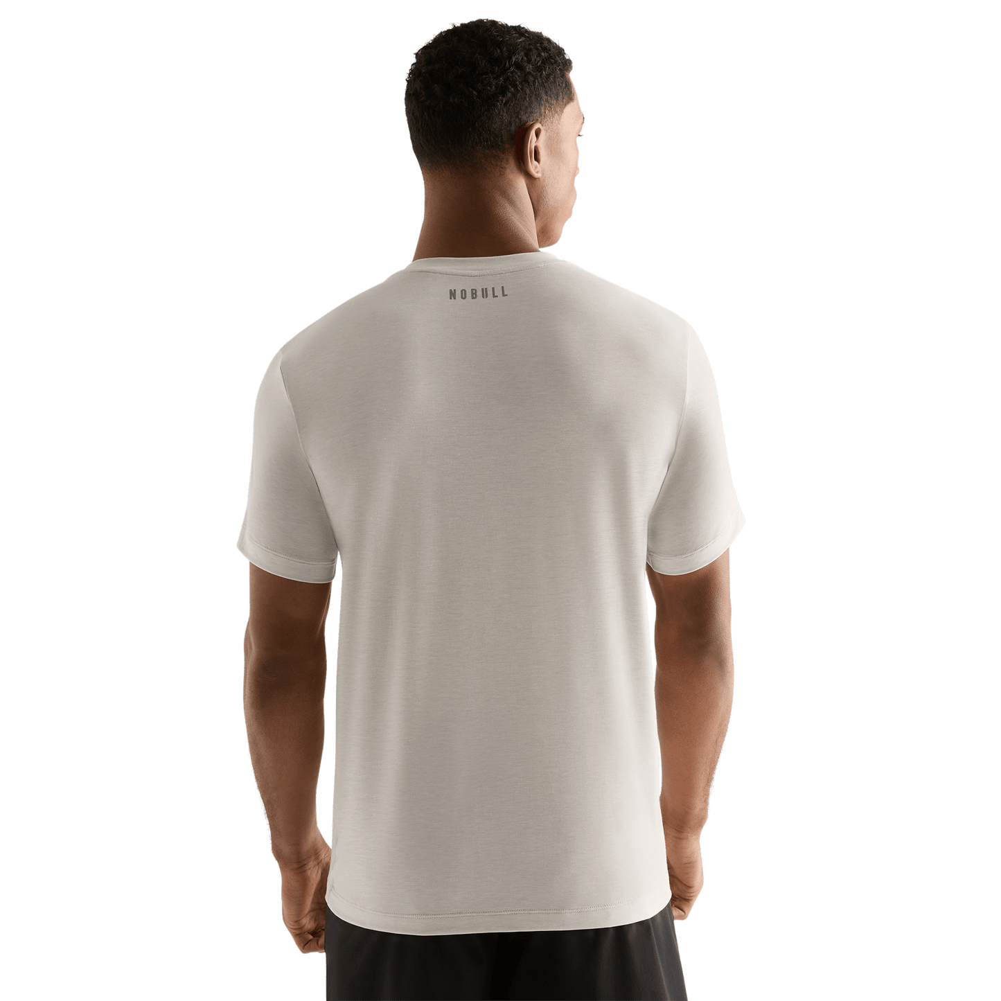 Oatmeal Men's U Tee Back Angle.