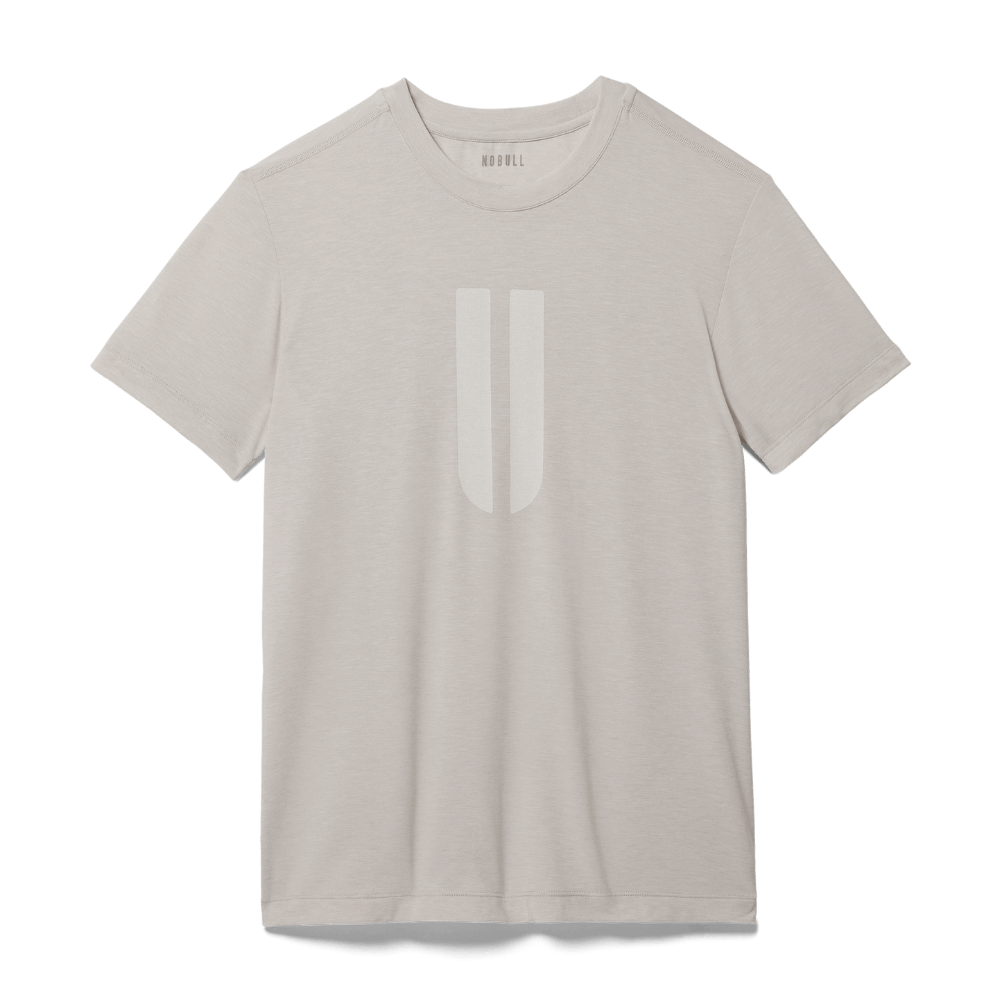 Oatmeal Men's U Tee Silhouette Angle.