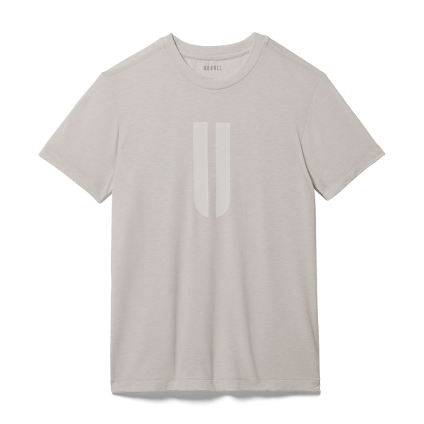 Oatmeal Men's U Tee Silhouette Angle.