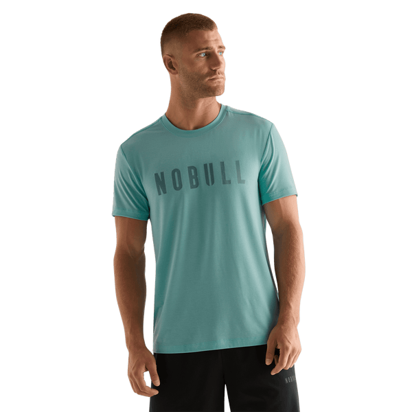 Oil Blue Men's NOBULL Tee Front Angle.