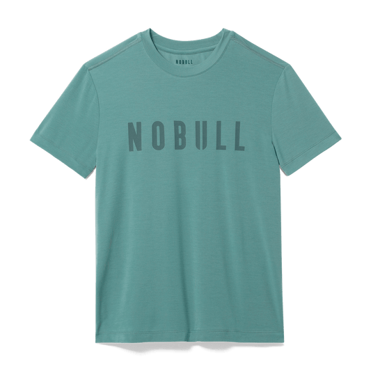 Oil Blue Men's NOBULL Tee Silhouette Angle.