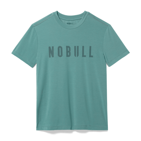 Oil Blue Men's NOBULL Tee Silhouette Angle.