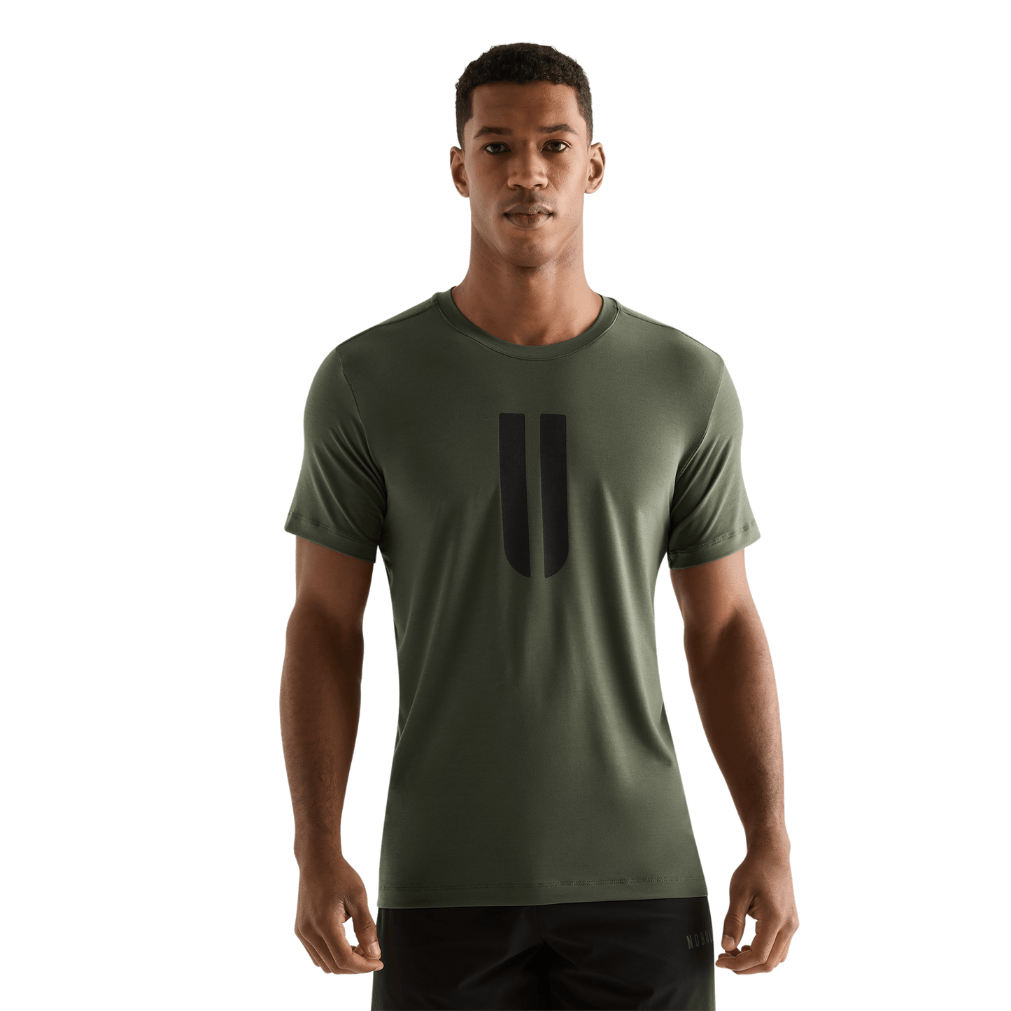 Dark Army Men's U Tee Front Angle.