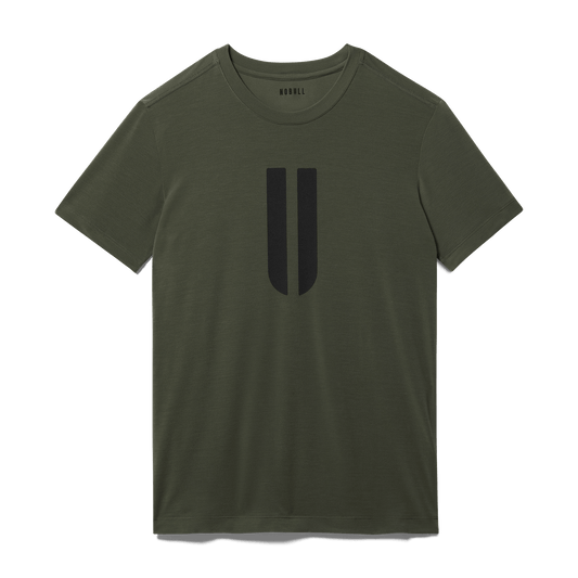 Dark Army Men's U Tee Silhouette Angle.