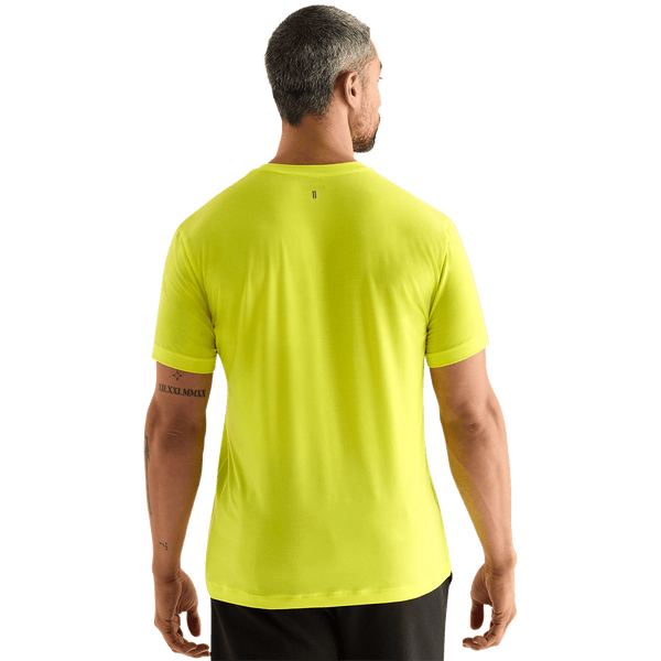 Neon Yellow Men's NOBULL Tee Back Angle.